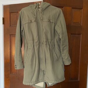Patagonia Sage Green Hooded Utility Jacket